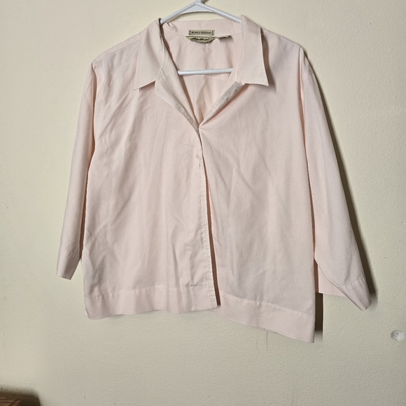 Eddie Bauer Pink Button Down Shirt with Soft Texture - Picture 2 of 4